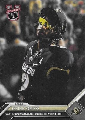 Shedeur Sanders 2023 Bowman U Now #5 Base (Print Run: 23,144